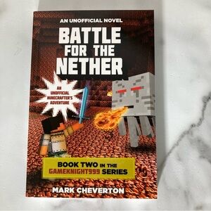 5/$20 Minecraft Adventure Battle for the Nether Paperback Book by Mark Cheverton